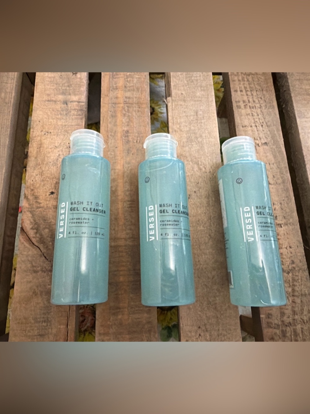 Versed Wash It Out Gel Cleanser 3- Pack 4 fl oz Cleanser NWT